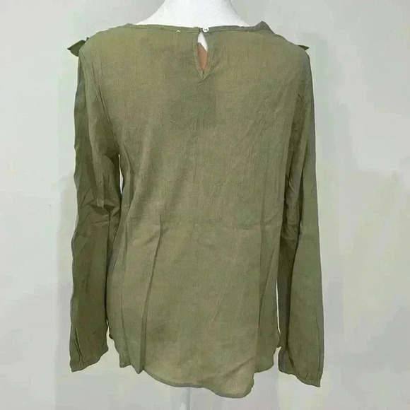 Gauze long sleeve top - Picture 3 of 5